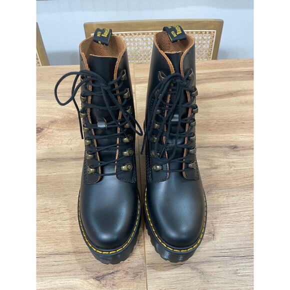 Dr. Martens Leona Women's Vintage Smooth Leather Heeled Boots Size 8 US 37 NWOB - Picture 5 of 12